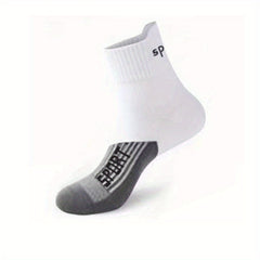 Men's Cotton Sports Socks Wear resistant Basketball Mid Calf Crew Socks
