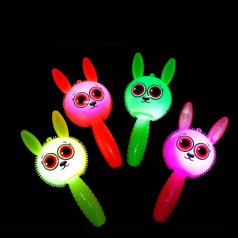 Glow Cartoon Rabbit Stick - Rabbit Glow Pinch Ring