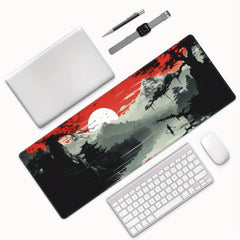 Japanese Landscapes Large Mouse Pad XL Keyboard Mat Long Mousepad