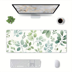 Desk Pad Protector Mouse Pad Mat Eucalyptus Leaves Pattern