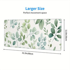 Desk Pad Protector Mouse Pad Mat Eucalyptus Leaves Pattern