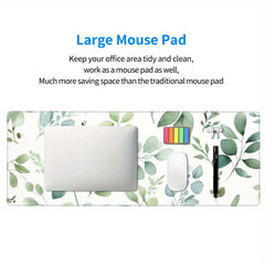 Desk Pad Protector Mouse Pad Mat Eucalyptus Leaves Pattern
