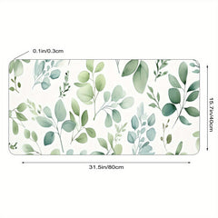 Desk Pad Protector Mouse Pad Mat Eucalyptus Leaves Pattern
