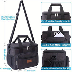 Leakproof Insulated Lunch Bag Large Capacity Soft Cooler Tote