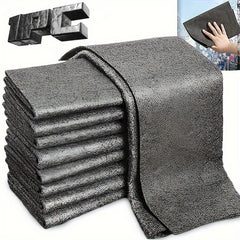 Magic Glass Wiping Rag - Thin Cloth for Home, Car & Kitchen Cleaning