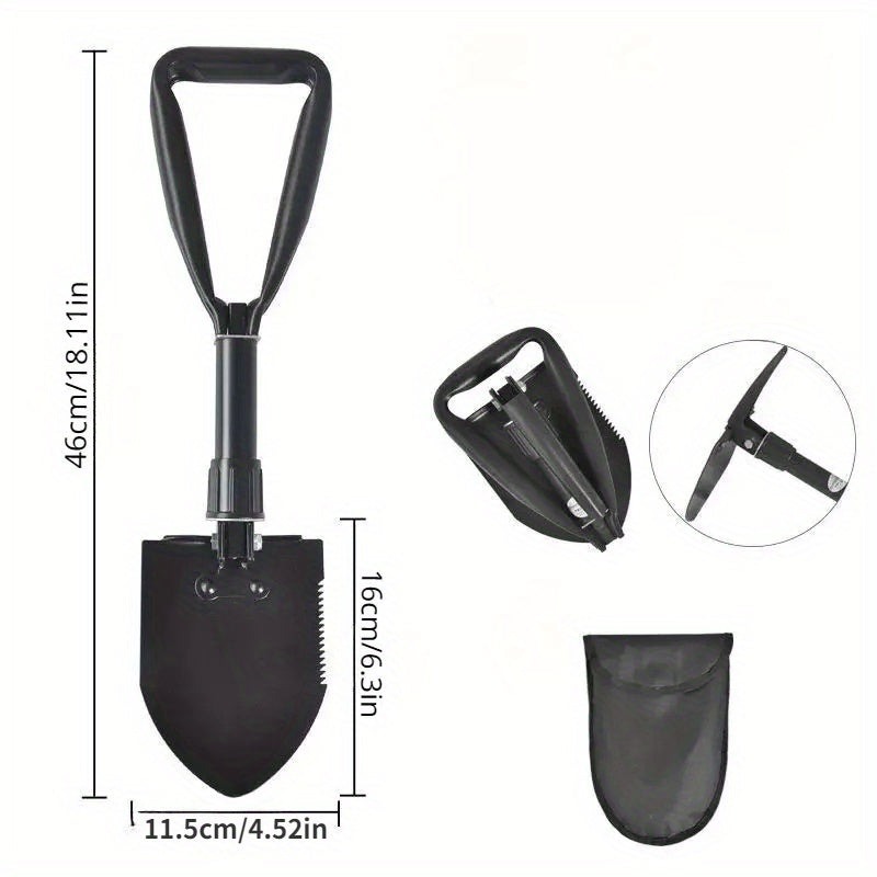 Portable Folding Shovel Hoe for Camping