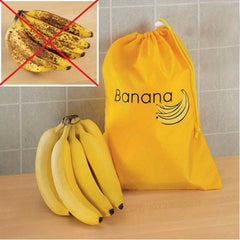2pcs Yellow Banana Storage Bags Reusable Vegetable Preservation Bags