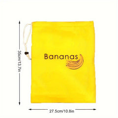 2pcs Yellow Banana Storage Bags Reusable Vegetable Preservation Bags