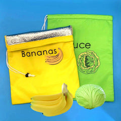 2pcs Yellow Banana Storage Bags Reusable Vegetable Preservation Bags