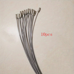 10pcs Stainless Steel Keychain Cable Rope for Men