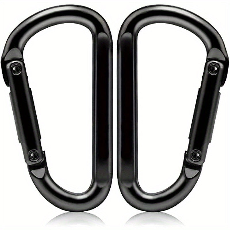 Durable D Buckle Keychain Portable Metal Buckle Camping Hiking Accessory