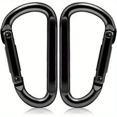 Durable D Buckle Keychain Portable Metal Buckle Camping Hiking Accessory