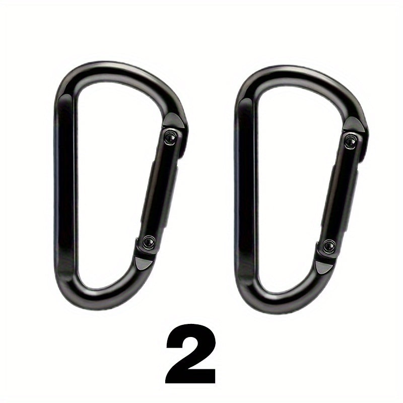 Durable D Buckle Keychain Portable Metal Buckle Camping Hiking Accessory