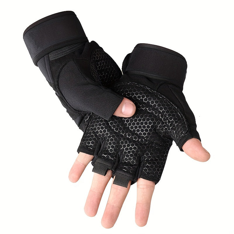 Full Palm Protection Weightlifting Gloves with Wrist Support