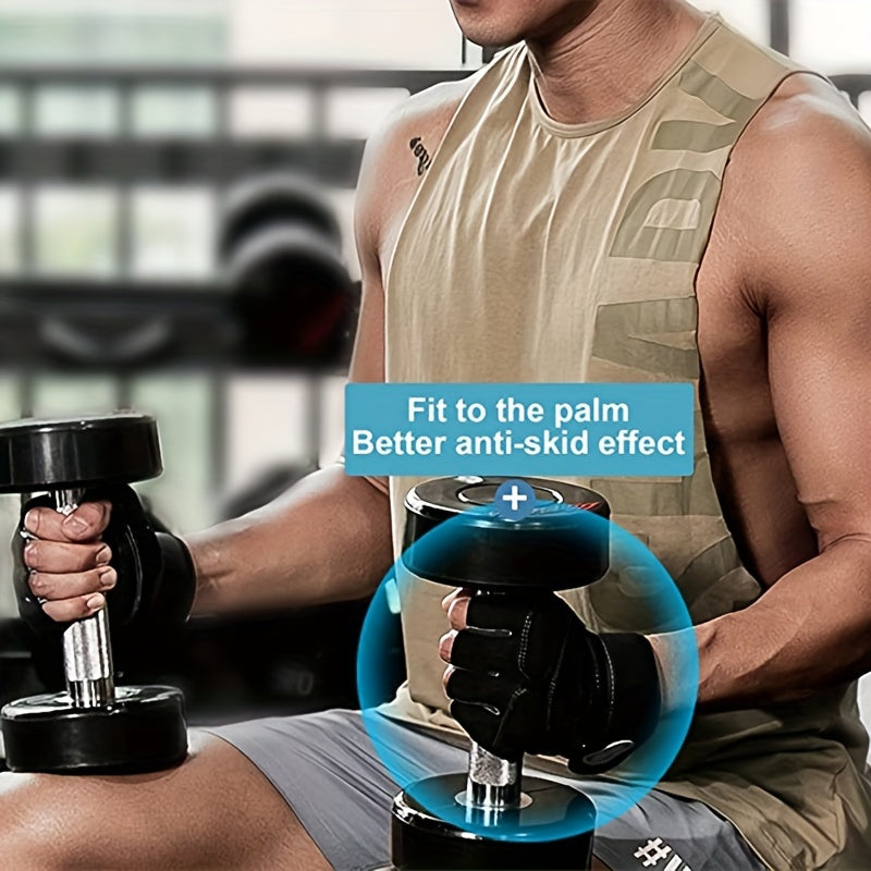 Full Palm Protection Weightlifting Gloves with Wrist Support