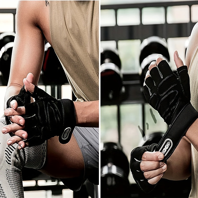 Full Palm Protection Weightlifting Gloves with Wrist Support