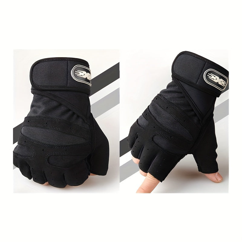 Full Palm Protection Weightlifting Gloves with Wrist Support