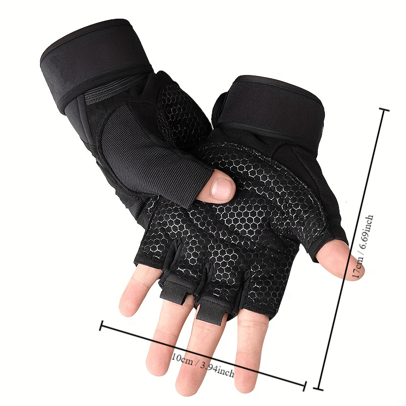 Full Palm Protection Weightlifting Gloves with Wrist Support