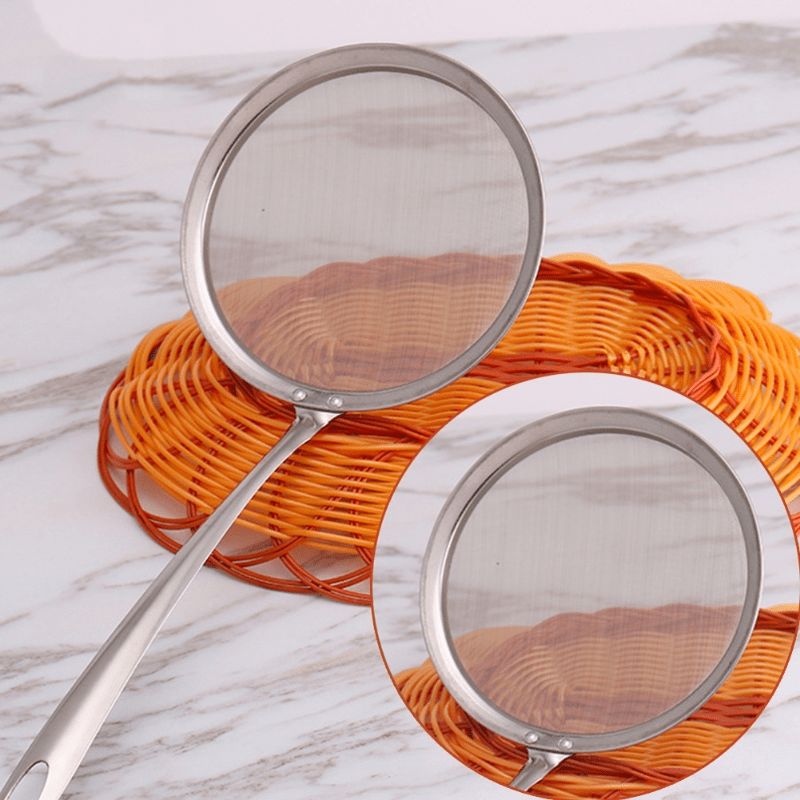 Stainless Steel Mesh Skimmer Spoon for Straining and Sifting