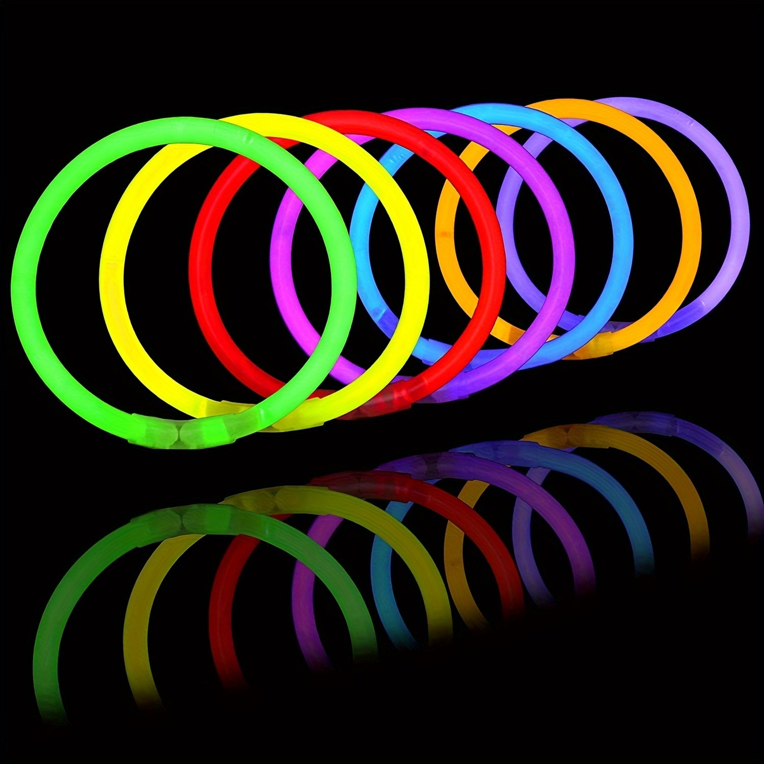 100 Glow in Dark Sticks Neon Party Supplies for Halloween & Christmas
