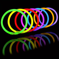 100 Glow in Dark Sticks Neon Party Supplies for Halloween & Christmas