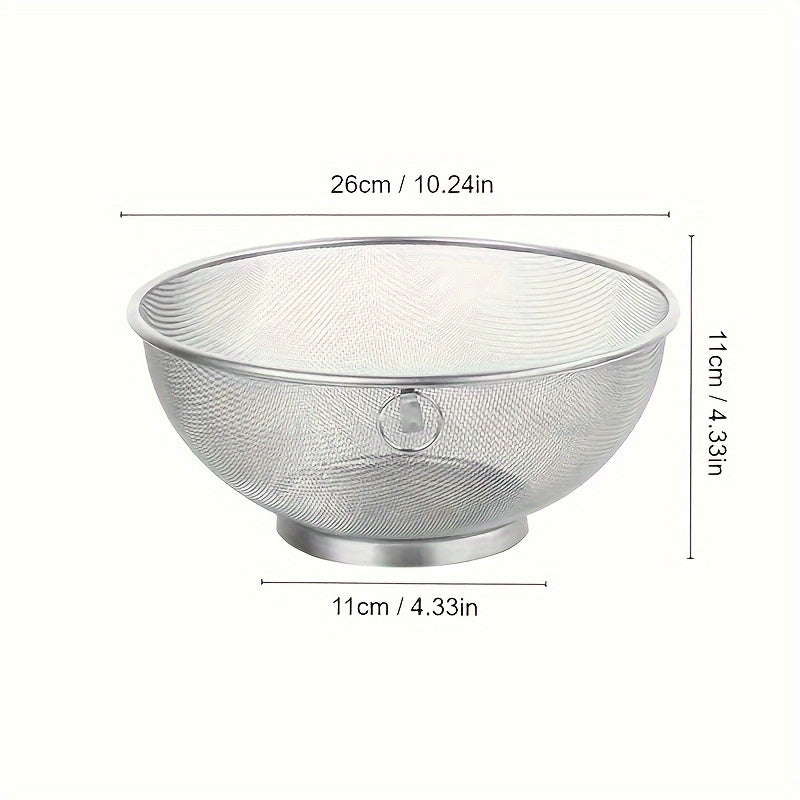 Stainless Steel Draining Basket for Rinsing & Draining