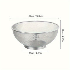 Stainless Steel Draining Basket for Rinsing & Draining