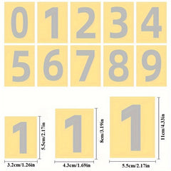 10pcs Reflective Digital Number Sticker