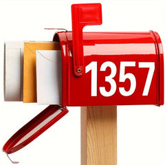 10pcs Reflective Digital Number Sticker