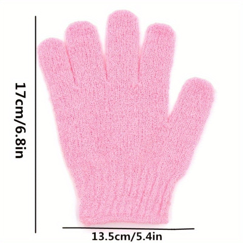 4pcs Exfoliating Bath Gloves for Soft Smooth Skin Bath Shower
