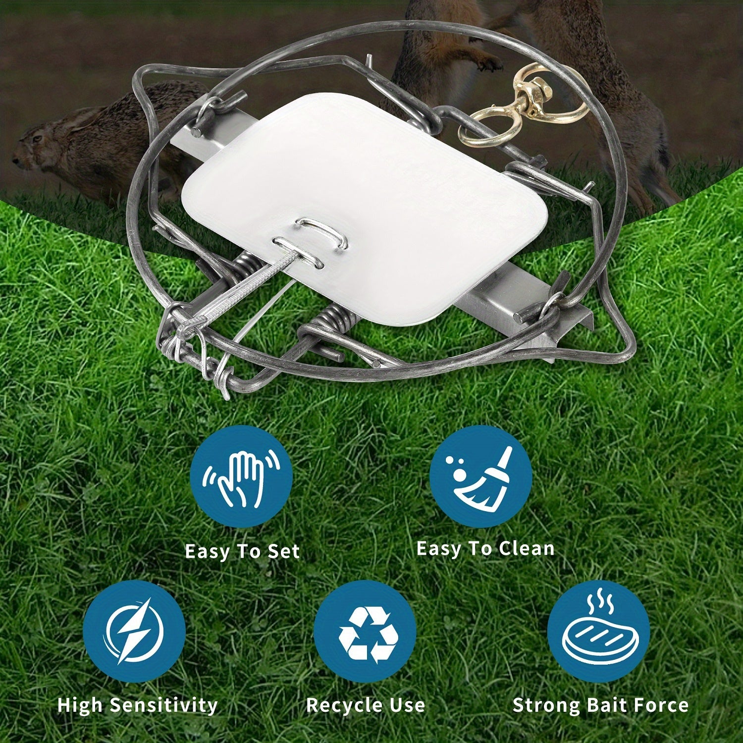1pc Mouse Trap Weasel Catch Spring Trap Rodent Cage Mole Repeller