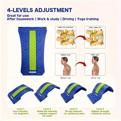 Adjustable Back Stretcher Yoga Massage Board Spine Corrector