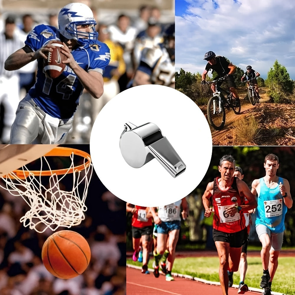 Stainless Steel Sports Whistle - Loud, Clear, Durable