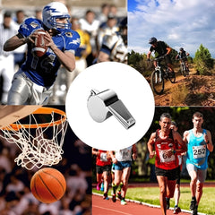 Stainless Steel Sports Whistle - Loud, Clear, Durable