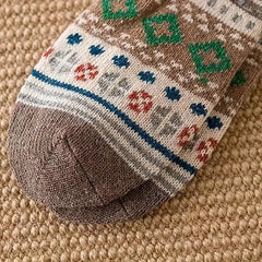 Ethnic Style Vintage Wool Socks for Winter Wear