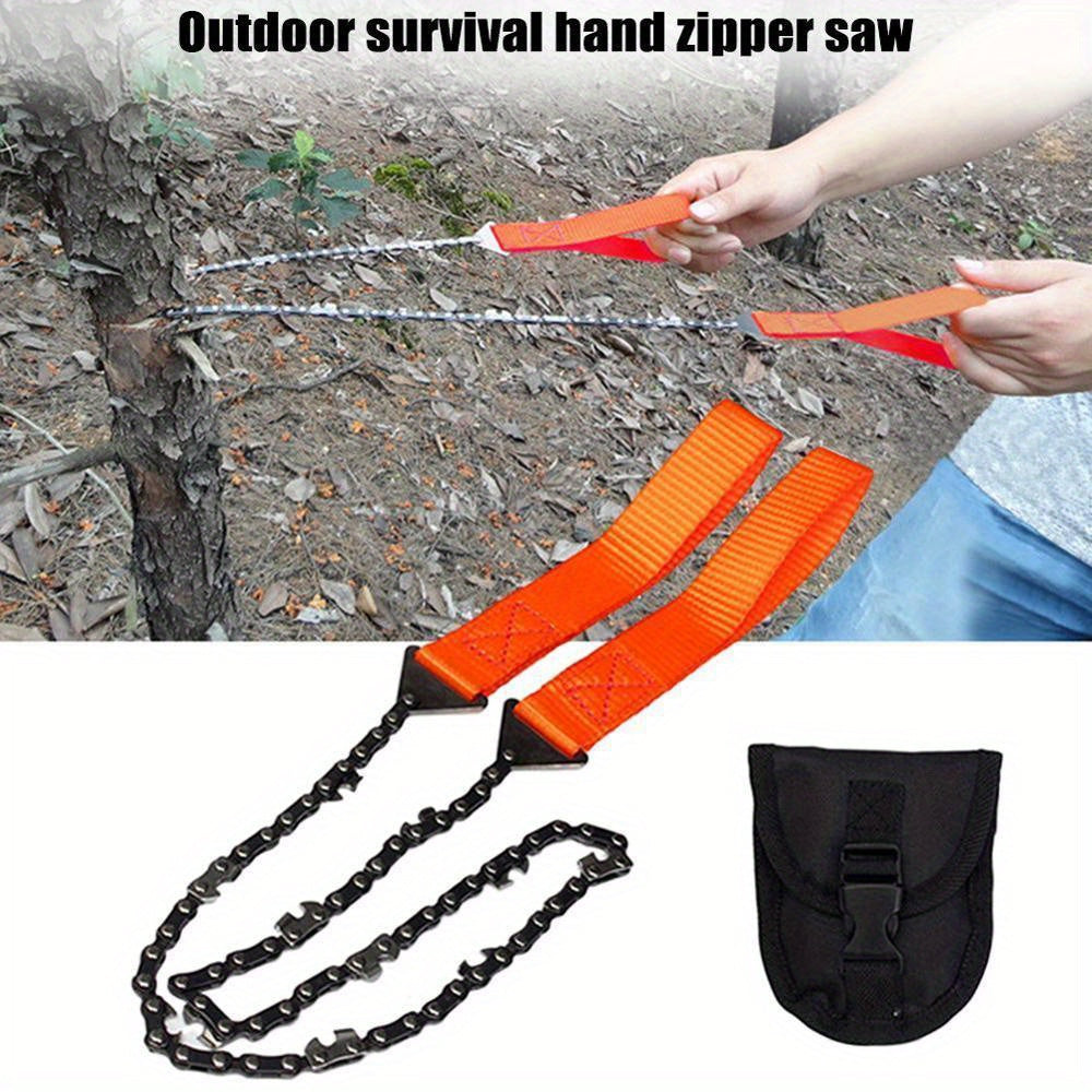 Pocket Chainsaw Portable Survival Steel Chain Saw Outdoor Camping Hiking