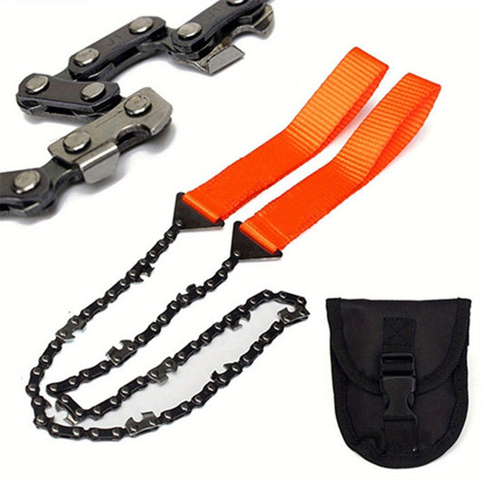Pocket Chainsaw Portable Survival Steel Chain Saw Outdoor Camping Hiking