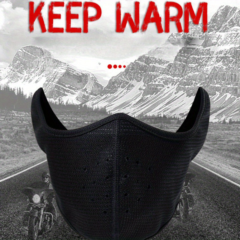 Winter Cycling Skiing Mask Face Mask Warm Windproof Breathable Mask Ear Cover