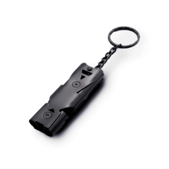 Stainless Steel Whistle Double Tube Lifesaving SOS Whistle