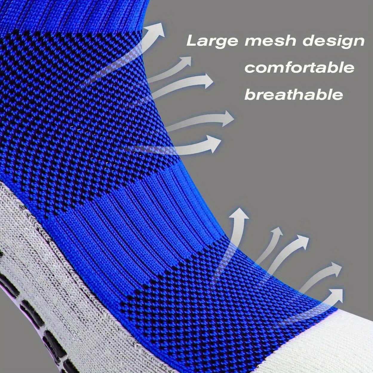 Non Slip Soccer Socks Athletic Breathable Sports Grip Socks