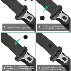 10pcs Car Safety Seat Belt Stopper Buckle Anti-slip Button
