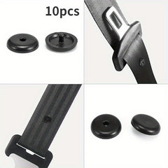 10pcs Car Safety Seat Belt Stopper Buckle Anti-slip Button