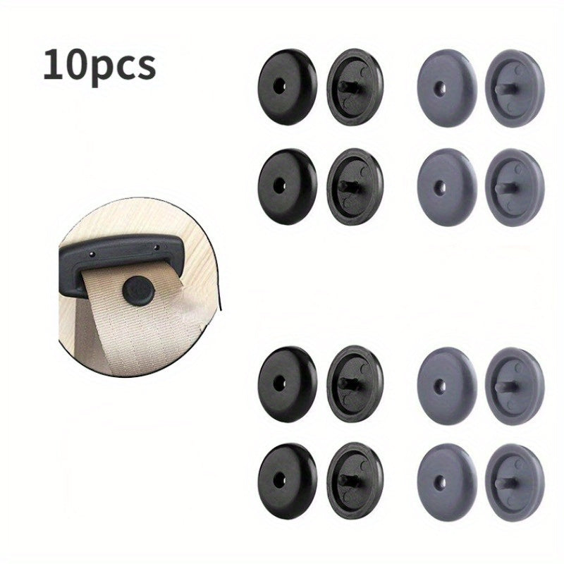 10pcs Car Safety Seat Belt Stopper Buckle Anti-slip Button