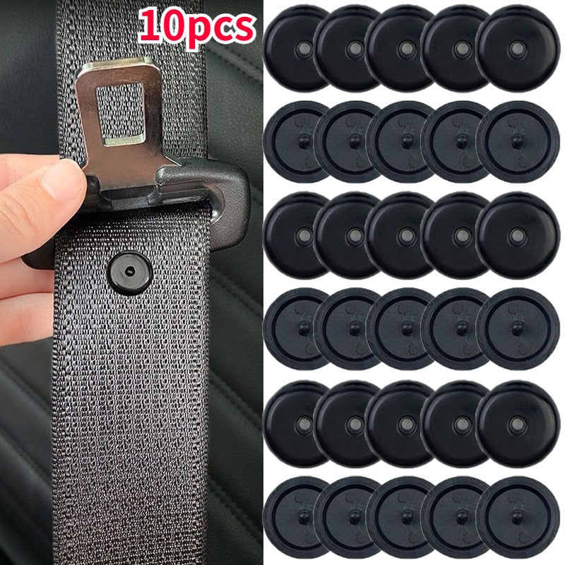 10pcs Car Safety Seat Belt Stopper Buckle Anti-slip Button