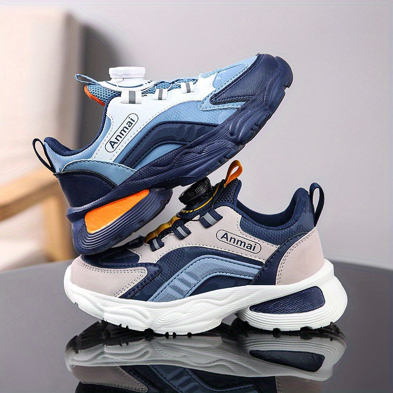 Boy's Chunky Rotating Buckle Shoes Non Slip Sneakers