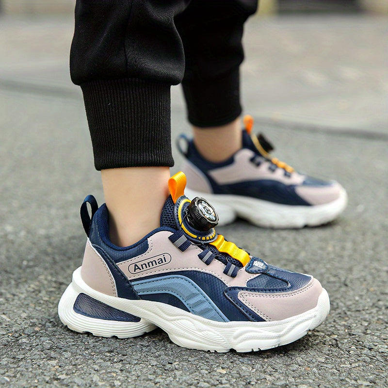Boy's Chunky Rotating Buckle Shoes Non Slip Sneakers