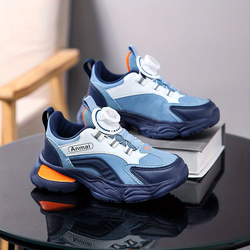 Boy's Chunky Rotating Buckle Shoes Non Slip Sneakers