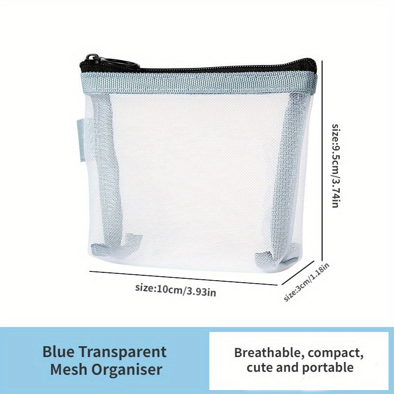 3pcs Outdoor Travel Mesh Bag Makeup Tools Storage Washing Bath Bag