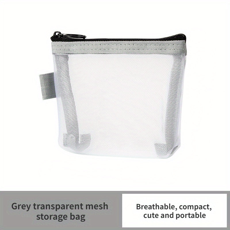 3pcs Outdoor Travel Mesh Bag Makeup Tools Storage Washing Bath Bag