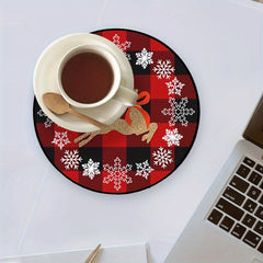 Christmas Coasters Set of 4, Non-slip Insulated Table Mat